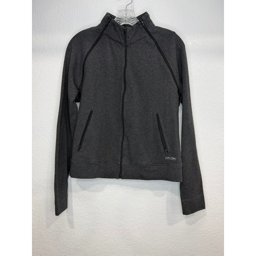 Calvin Klein Women's S Performance Full Zip Jacket Removable Sleeve Vest 476